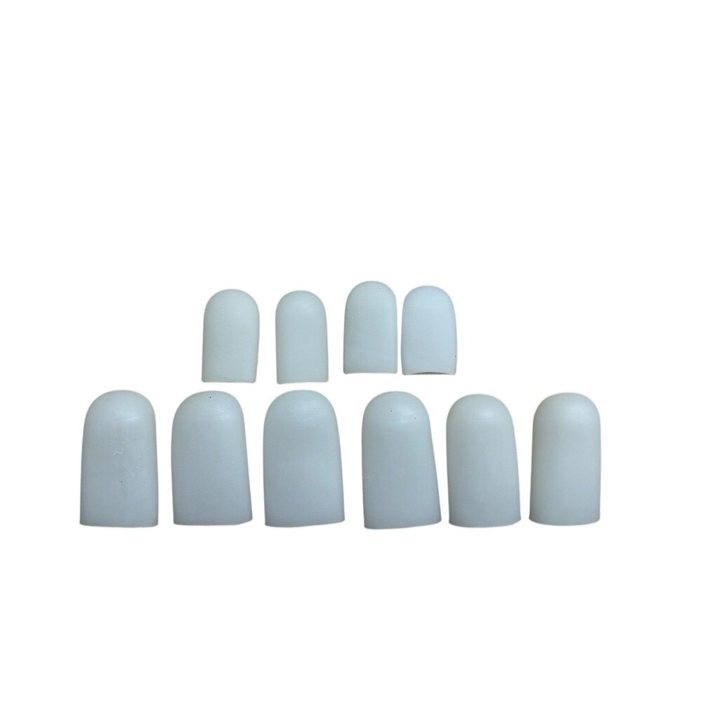 New Silicone Toe Protectors Gel Caps 10 Pack 2 Sizes